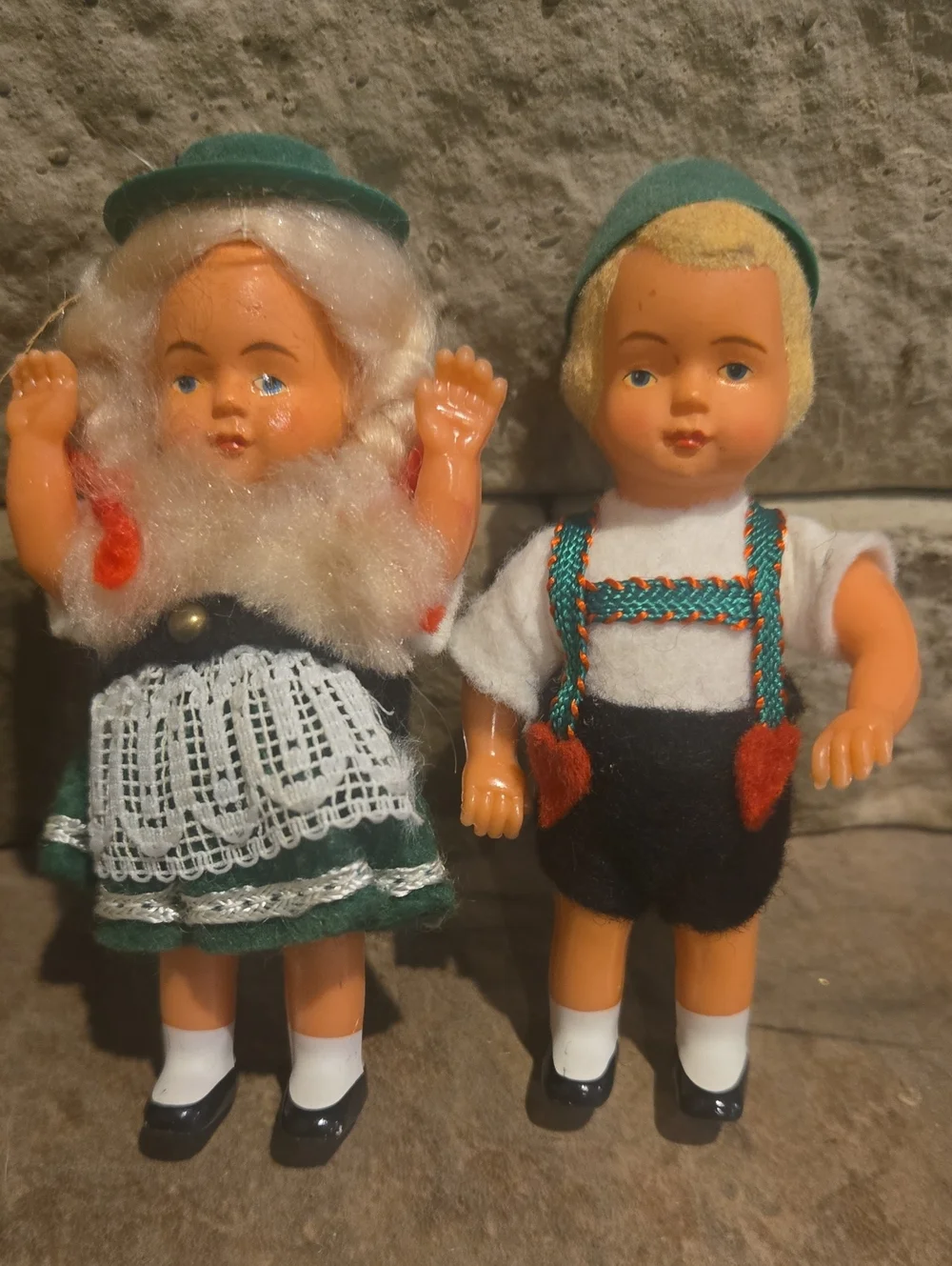 Vintage Boy And Girl German Dolls